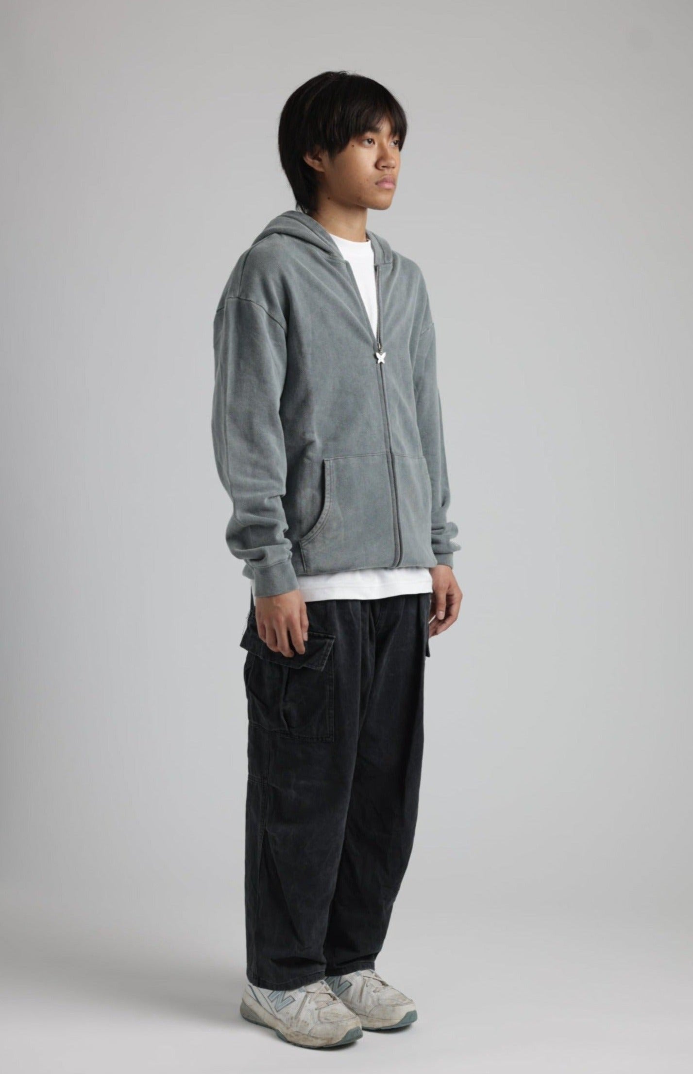 9 STAR ZIP-UP (ASH GREY)