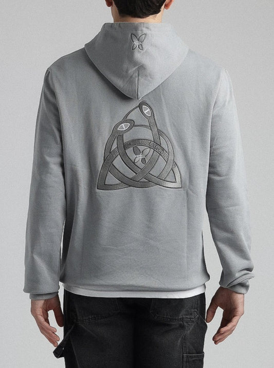 CELTIC SNAKE HOODIE (LIGHT GREY)