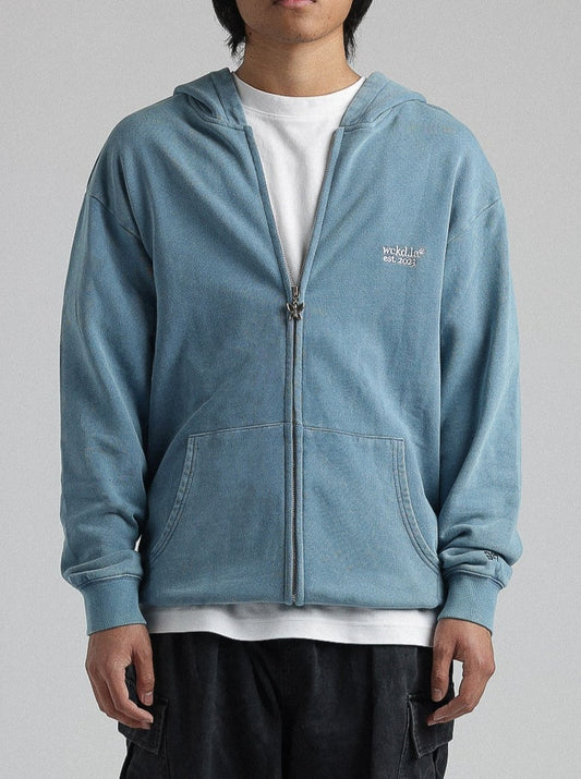 SIGNATURE ZIP-UP (SKY BLUE)