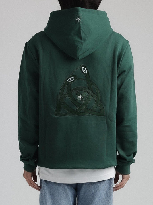 CELTIC SNAKE HOODIE (FOREST GREEN)