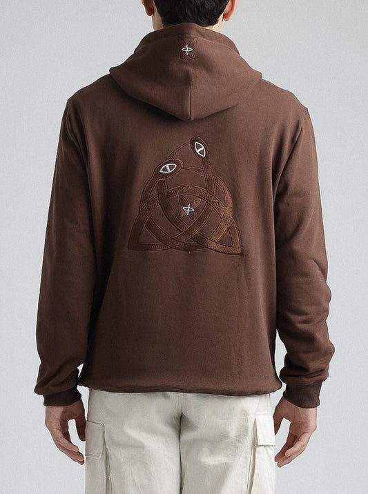 CELTIC SNAKE HOODIE (MOCHA)